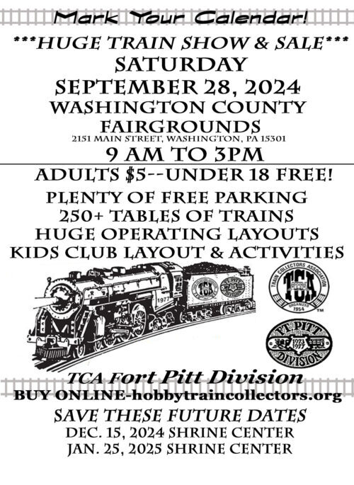 2024 TCA Fort Pitt Division Train Show